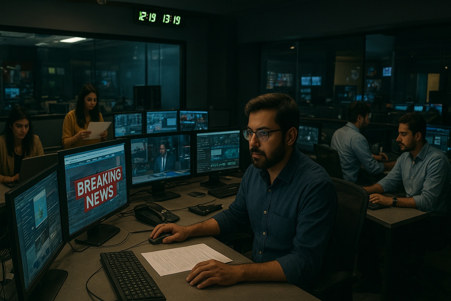 Behind the Scenes: A Day in the Life of a TV News Producer in Karachi