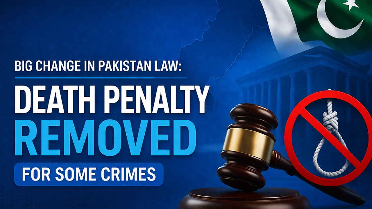 Big Change in Pakistan Law: Death Penalty Removed for Some Crimes