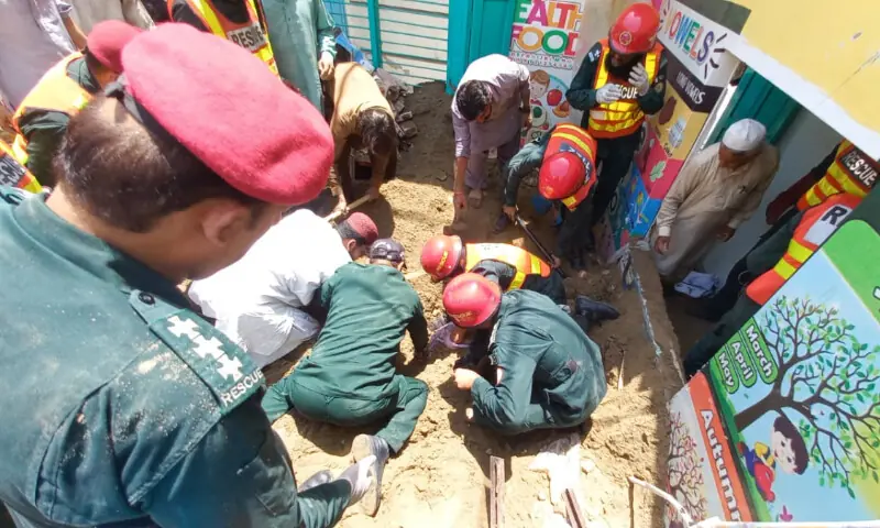 Tragedy in Dera Ghazi Khan as a school roof collapse leaves four students dead and several injured