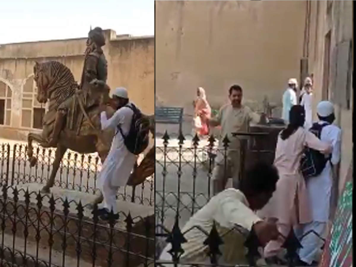 maharaja-ranjit-singh-s-statue-vandalised-in-lahore-man-arrested